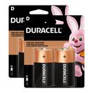 Kit 4 Bateria Pilha Alcalina Grande Duracell 1.5V Radio Câmera Digital Brinquedo Aquecedor Lanterna
