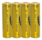 Kit 4 Baterias 18650 9800mAh Recarregável 4.2v Li-ion Para Lanterna Rádios Brinquedo - Envio Rápido Kit 4 Baterias 18650 9800mAh Recarregável 4.2v Li-ion Para Lanterna Rádios Brinquedo - Envio Rápido