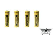 Kit 4 Baterias 18650 De Carga 9800mAh Duração Fantástica 3,8V De Tensão