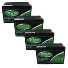Kit 4 Baterias Estacionárias Eco Power 16AH 12V VRLA AGM Ciclo Profundo Bike Elétrica Nobreak
