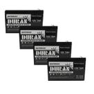 Kit 4 Baterias VRLA AGM 7Ah 12V Nobreak - Duran