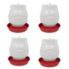 Kit 4 Bebedouro Automático Rosca 2 Litros Galinha e Aves