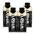 Kit 4 Bebida Láctea UHT Whey Protein Shake Dux Sabor Chocolate Branco com 15g de Proteína 250ml
