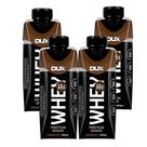 Kit 4 Bebida Láctea UHT Whey Protein Shake Dux Sabor Chocolate com 15g de Proteína 250ml