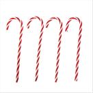 Kit 4 Bengalas Candy 15Cm Enfeite Natalino Vermelho Branco Kit 4 Bengalas Candy 15Cm Enfeite Natalino Vermelho Branco