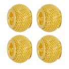 Kit 4 Berloques Separadores Murano Telinha Banhado a Ouro 18k
