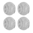 Kit 4 Berloques Separadores Murano Telinha Banhado a Prata 925