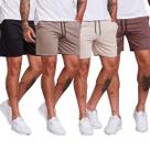 KIT 4 Bermuda Short Masculina Moletinho Básica Adulto