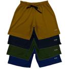 Kit 4 Bermudas/Shorts Menino Verão Moletinho Cores Sortidas 4 ao 16 Infantil e Juvenil