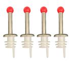Kit 4 Bico Dosador Inox E Pvc Rolha Para Garrafas Kit 4 Bico Dosador Inox E Pvc Rolha Para Garrafas
