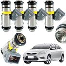 Kit 4 Bico Injetor Ford Focus 1.6 Flex 2007 Até 2013 IWP212