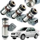 Kit 4 Bico Injetor Siena 1.6 16V Gasolina 1999 2000 IWP067