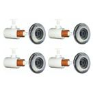 Kit 4 bico jato hidromassagem pratic inox sodramar 50mm Kit 4 bico jato hidromassagem pratic inox sodramar 50mm