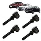 Kit 4 Bico Pneu Sensor Pressão Gm Onix Spin S10 Cobalt Cruze
