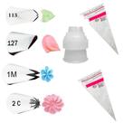 Kit 4 Bicos De Confeitar Grande Wilton Adaptador + Sacos Descartáveis