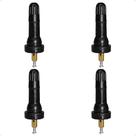Kit 4 Bicos Pito Válvula Para Pneu Roda Sem Câmara Tr413 Com Sensor Tpms PSI