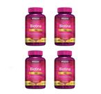 Kit 4 Biotina 60 Capsulas - Herbamed Beauty