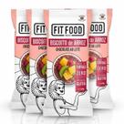 Kit 4 Biscoito de Arroz c/ Chocolate ao Leite FIT FOOD 60g