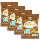 Kit 4 Biscoito Nhami Mami Mini Veggie Snack Feijão, Arroz e Cenoura 18g