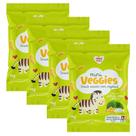 Kit 4 Biscoito Nhami Mami Mini Veggie Snack Lentilha, Arroz e Brócolis 18g