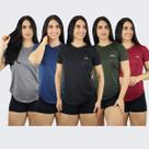 Kit 4 Blusas Fitness Dry Fit Academia Feminina Premium Kit 4 Blusas Fitness Dry Fit Academia Feminina Premium