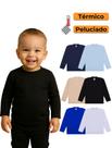 Kit 4 Blusas Térmicas Infantil bebê Menino Manga Longa Blusas Térmicas Manga longa menino bebê