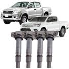 Kit 4 Bobina Ignicao Hilux 2.7 16V Gasolina ou Flex 2008-22 Kit 4 Bobina Ignicao Hilux 2.7 16V Gasolina ou Flex 2008-22
