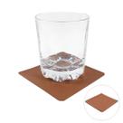Kit 4 Bolacha Porta Copo Chopp Cerveja Mesa De Bar Restaurante Balcão Castor Marrom