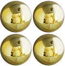 Kit 4 Bolas de Natal Dourado Brilhante Tradicional Grande 14cm - Magizi Kit 4 Bolas de Natal Dourado Brilhante Tradicional Grande 14cm - Magizi