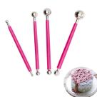 Kit 4 Boleadores Pontas Dupla Metal Inox Artesanato Biscuit