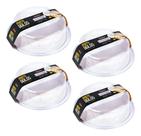 Kit 4 Boleira Premium Cristal Acrilico Porta Bolo Ambiente
