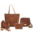 Kit 4 Bolsa Feminina Grande Bolsa De Alça Feminino Barato