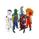 Kit 4 Bonecos Dragon Ball: Goku SSJ3, Piccolo, Freeza, Whis
