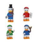Kit 4 bonecos ducktales tio patinhas blocos de montar Kit 4 bonecos ducktales tio patinhas blocos de montar