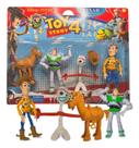 Kit 4 bonecos infantil toy story articulados