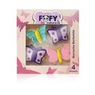 Kit 4 borrachas borboletas nature ff4501 - fofy
