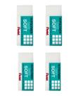 Kit 4 Borrachas Pentel Hi-polymer Soft Profissional Pequena Kit 4 Borrachas Pentel Hi-polymer Soft Profissional Pequena