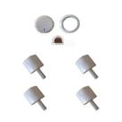 Kit 4 Botões Manipulo Lc-10 Branco Fogão Continental Lt6662