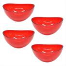 Kit 4 Bowls Alimentos Multiuso Petisco 600ml