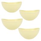 Kit 4 Bowls Alimentos Petisco 600ml Amarelo Candy