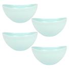 Kit 4 Bowls Alimentos Petisco Doces 600ml Azul