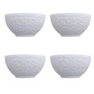 Kit 4 Bowls Tigela Cumbucas Porcelana Tassel 400ml Germer