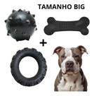 Kit 4 Brinquedos Pet Resistente Interativo Cachorro Grande