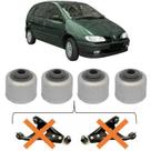 Kit 4 Bucha Bandeja Balança Megane Scenic 1997 A 2006