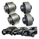 Kit 4 Bucha Bandeja Dianteira Maior Menor March Versa Kicks
