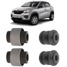 Kit 4 Bucha Bandeja Suspensão Dianteira Renault Kwid 2017...