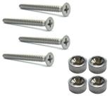 Kit 4 bucha Neck Joint + 4 Parafuso INOX neck plate cromado