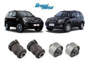 Kit 4 Buchas Bandejas Chery Tiggo 2009 2010 2011