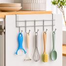 Kit 4 Cabideiro Para Porta De Armário Pequeno 24x6cm Cromado Organizador Multiuso Com 5 Ganchos Para Cozinha E Banheiro Kit 4 Cabideiro Para Porta De Armário Pequeno 24x6cm Cromado Organizador Multiuso Com 5 Ganchos Para Cozinha E Banheiro