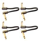 Kit 4 Cabo Pedal Ebs Pg10 Premium Gold 10cm Flat Patch Pg-10